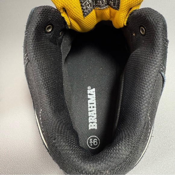 Brahma Kane Black Leather Work Safety Steel Toe Boots - Picture 11 of 12